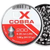 Umarex Cobra Pointed Ribbed 121-258 pallini per armi ad aria compressa 6,35 mm, 200 pz.