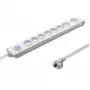 Protezione da sovratensione Qoltec 50293 bianco 8 prese AC 230 V