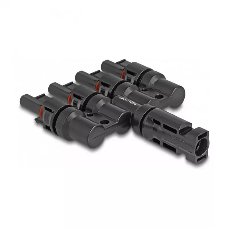 Connettore solare DeLOCK DL4 1 maschio su 4 femmina nero