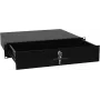 Cassetto rack con serratura Omnitronic 2U – modello 30100952, cassetto portaoggetti in metallo con montaggio frontale per rack 19 pollici