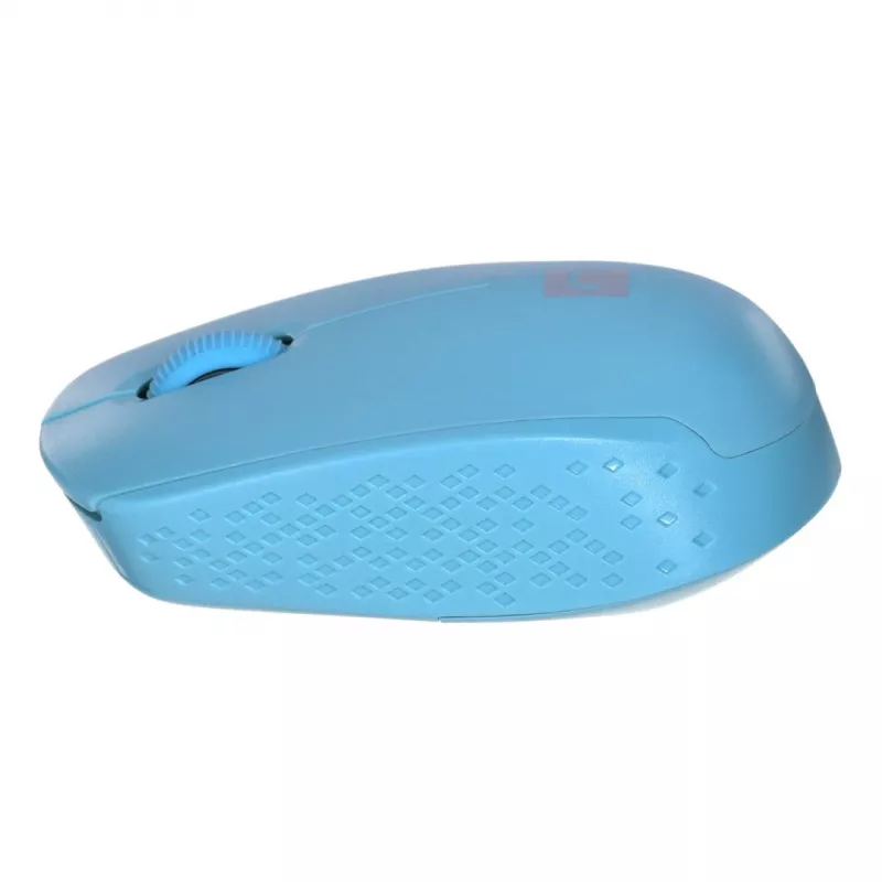 Natec Stork NMY-2001 mouse ottico wireless, 1600 DPI, ricevitore USB, blu