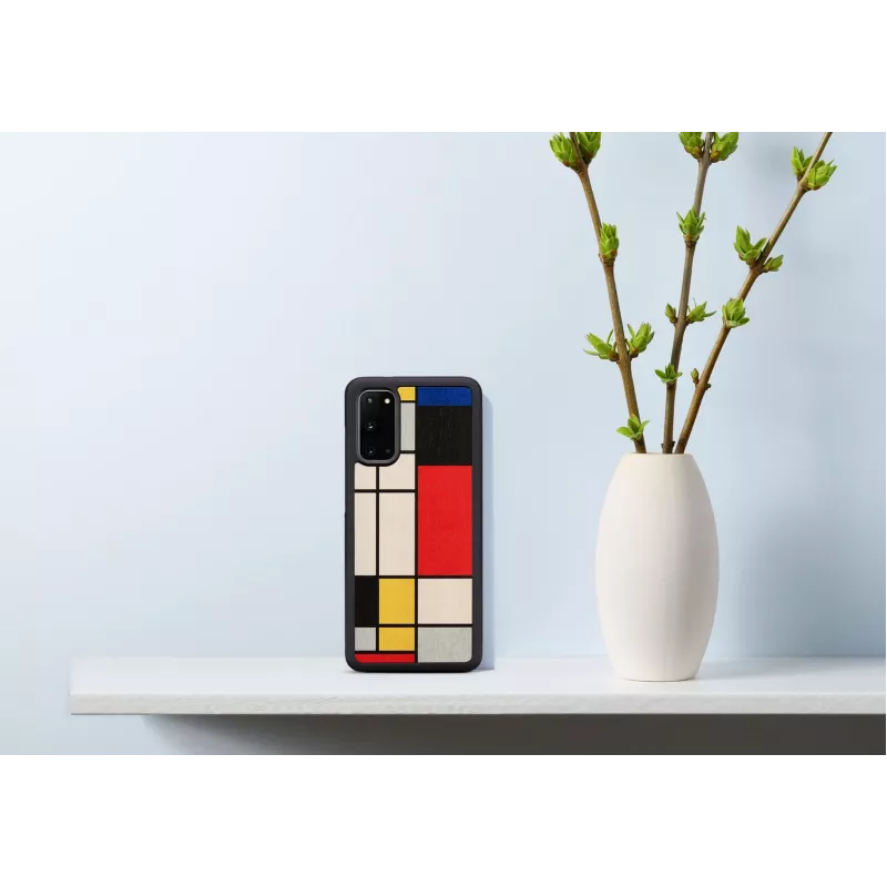 Custodia per cellulare Man and Wood per Samsung Galaxy S20 — legno nero