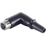Connettore femmina XLR a 90° ShiverPeaks BS55026 nero — connettore femmina XLR a 3 poli angolare