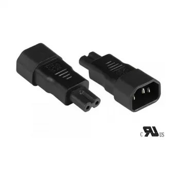 GoodConnections C14 > C7 (ST-BU) adattatore di alimentazione IEC nero