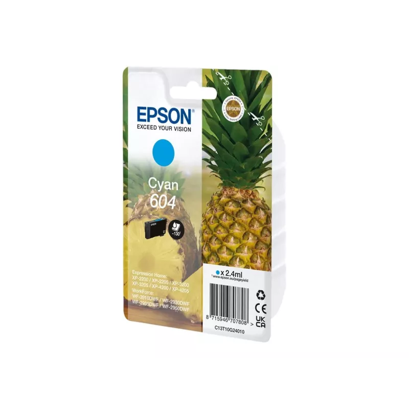 Epson 604 Cartuccia d'inchiostro 1 pezzo Originale Standard cyan