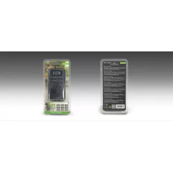 Radio portatile Muse M-03 R con sintonia FM-PLL, display LCD, antenna esterna, nero