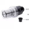 Alphacool ES Big Inline filtro antiparticolato 2x G1/4 IG, nero/trasparente (29145)