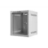 Lanberg WF10-2306-10S armadio rack a parete da 10" 6U, 336×280×310 mm, porta in vetro, 20 kg, grigio (RAL 7035)