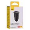 Caricabatterie da auto Baseus Gain Pro universale nero – 2× USB 2.0, 2,4 A per porta, ingresso 12–24 V, uscita 5 V
