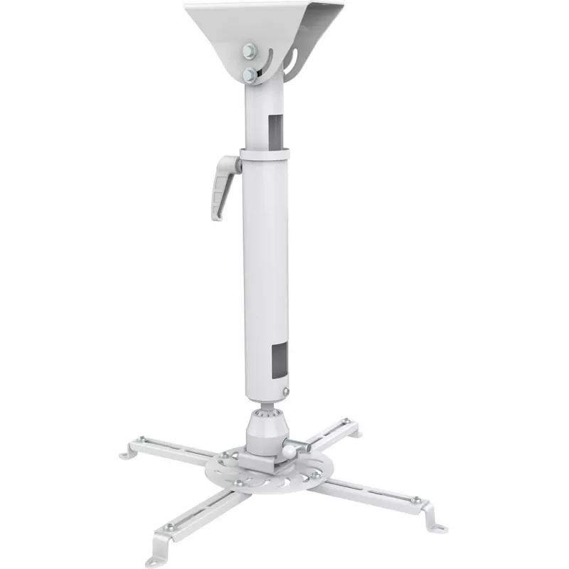 Sunne PRO300XL2 staffa a soffitto per proiettore, altezza e lunghezza regolabili 820-1200 mm, inclinabile, orientabile, bianca