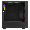 Savio Noctis Glass RGB Cube case per PC, ATX/Micro-ATX/Mini-ITX, frontale in vetro temperato, ventole RGB, nero