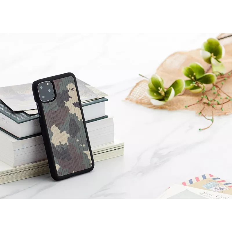 Custodia per smartphone Man and Wood per iPhone 11 Pro Max — mimetica nero