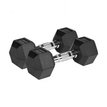 Manubri in ghisa rivestiti in gomma REBEL ACTIVE 2x8 kg