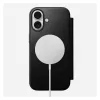 Custodia folio per smartphone Nomad Modern Leather Folio per Apple, per schermi fino a 16 cm (6,3 pollici), nero