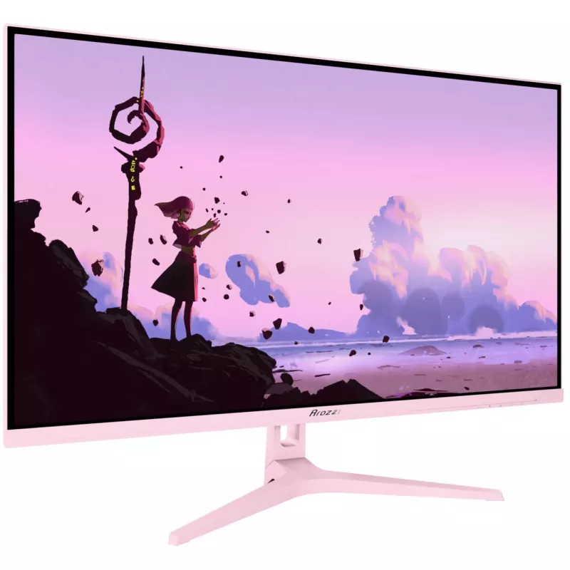 Monitor per computer Arozzi Nova 32 inch (80 cm) 2560×1440 Quad HD LED 1 ms 16:9 rosa con altoparlanti e VESA