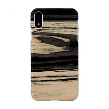 Custodia per smartphone man and wood per iPhone XR — finitura ebano bianco