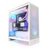 Case PC NZXT H7 Flow RGB Midi Tower bianco — vetro temperato, EATX, anteriore 3×120mm, USB-C