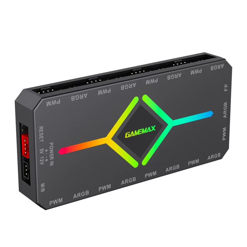 Gamemax | Telecomando | V4.0 ARGB PWM HUB BK | Nero | Gamemax