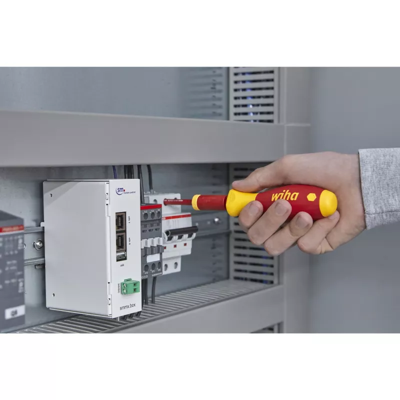 Adattatore di coppia Wiha easyTorque 1,2 Nm rosso/giallo per SlimBits SlimVario