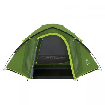 Coleman tenda a cupola Darwin 4 Plus Blackout — tenda tunnel per 4 persone con veranda, verde scuro/verde chiaro