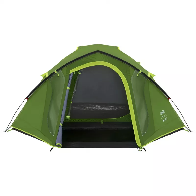 Coleman tenda a cupola Darwin 4 Plus Blackout — tenda tunnel per 4 persone con veranda, verde scuro/verde chiaro