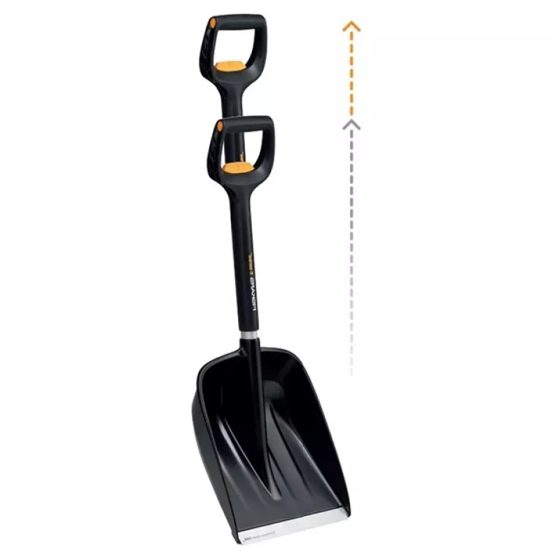 Fiskars pala da neve per auto con manico telescopico X-SERIES