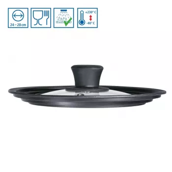 Hama 111545 coperchio per padella nero, trasparente