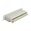 Patch panel DeLOCK 10 pollici 8 porte Cat.6A 1U grigio