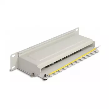 Patch panel DeLOCK 10 pollici 8 porte Cat.6A 1U grigio