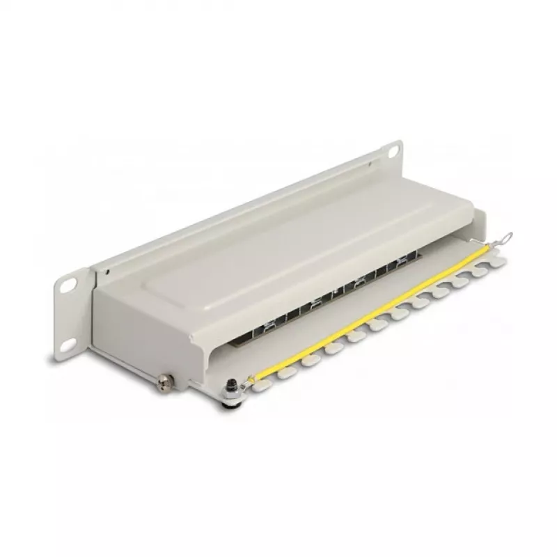 Patch panel DeLOCK 10 pollici 8 porte Cat.6A 1U grigio
