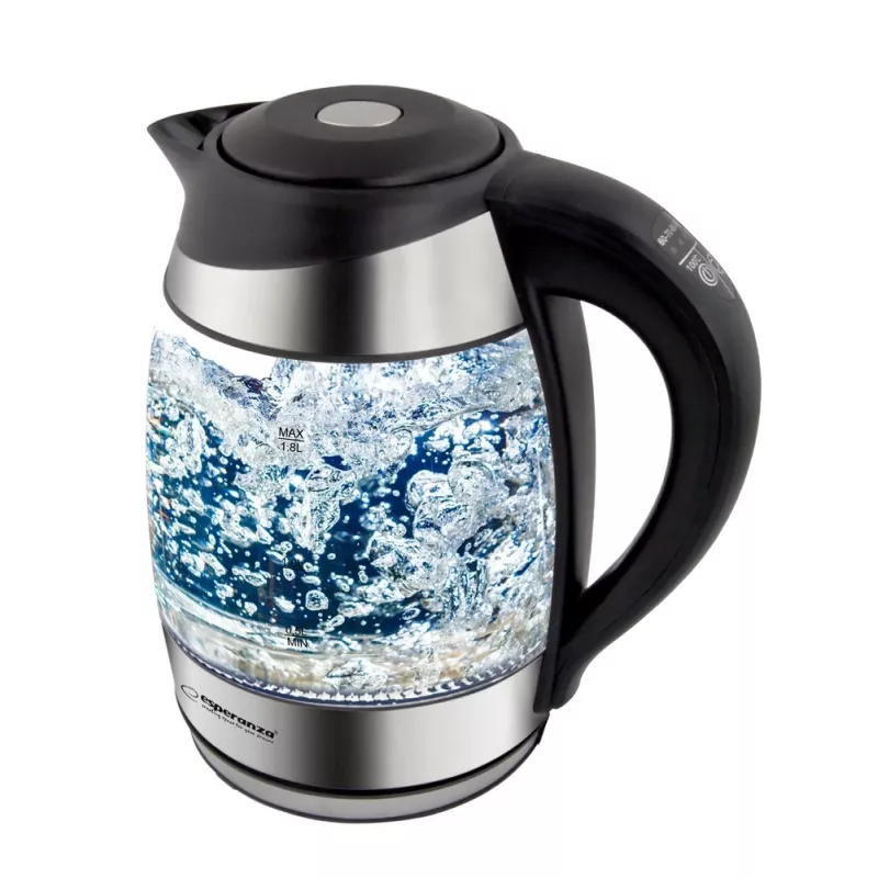 Esperanza EKK026 bollitore 1,7 L 2200 W nero, trasparente