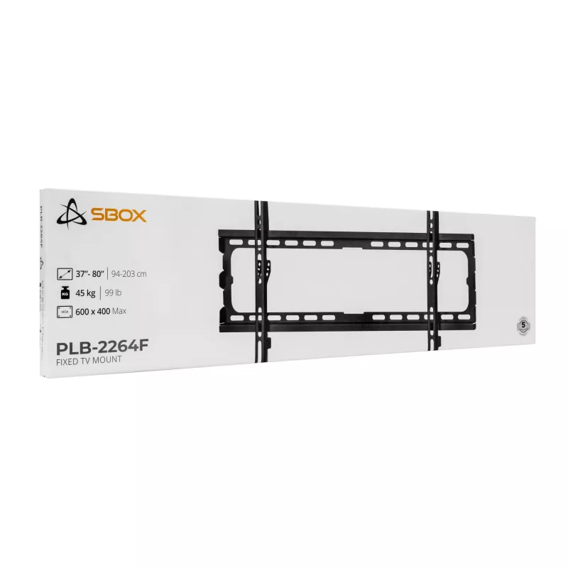 Supporto a parete SBOX PLB-2264F-2 37–80 cm, portata 45 kg, VESA 600x400