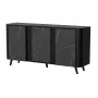 Comò Cama Meble VOLARE 151 x 39 x 75 cm, nero / San Sebastian