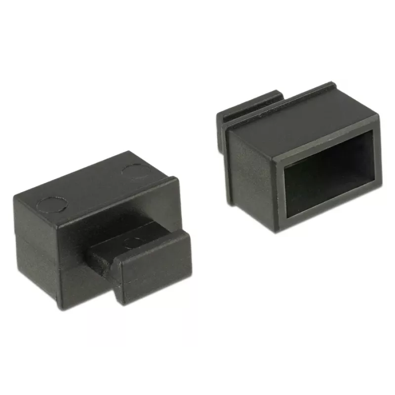 Copertura di sicurezza per presa DeLOCK 64021 nero 10 pz.