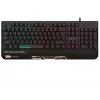 Rebeltec SHARK tastiera gaming a dimensioni standard, RGB, poggiapolsi integrato, impermeabile