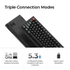 Tastiera meccanica 75% Keychron V1 Ultra 8K — QWERTY, Bluetooth e cavo, RGB, nero