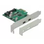 DeLOCK scheda PCI Express x1 su 2 x connettore femmina USB Type-C™