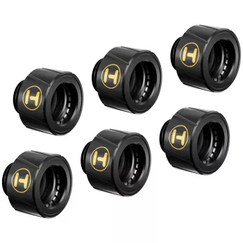 Raccordo HYTE FIT-001 sistema di raffreddamento per computer ottone silicone acciaio nero