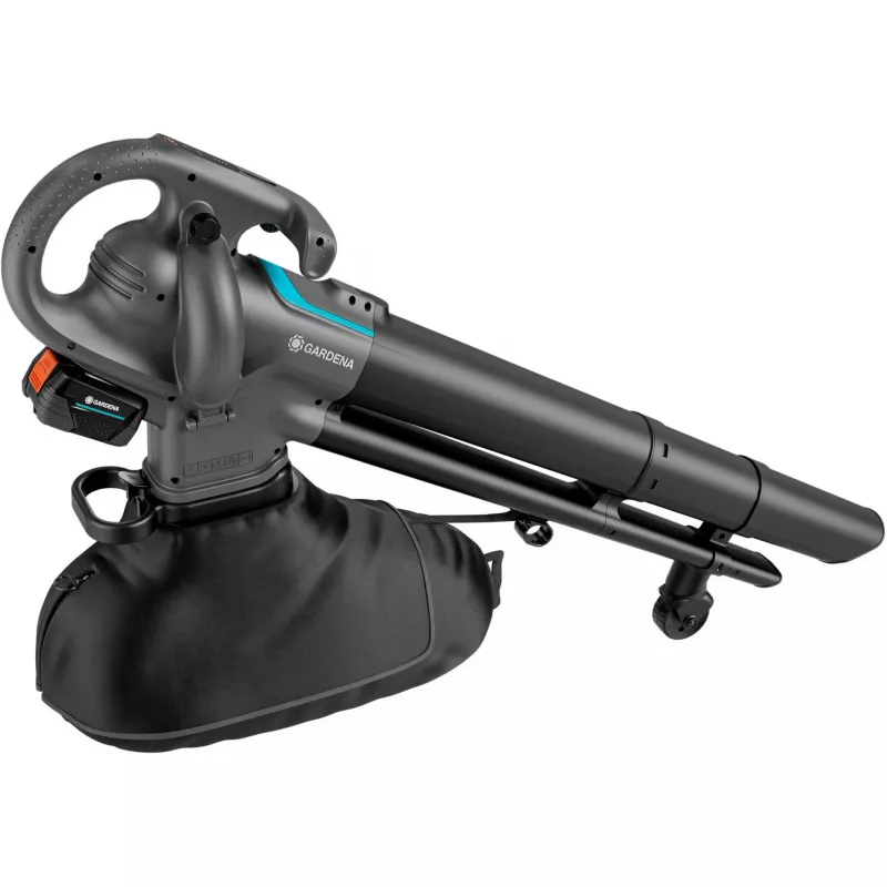 Gardena PowerJet Collect 18V P4A Solo aspiratore/soffiatore per foglie a batteria, grigio/nero, 14895-55