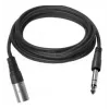 Vivolink PROAUDXLRJACKS1 cavo audio 1 m XLR 6,35 mm TRS nero