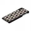 Custodia per smartphone iKins per iPhone XS Max – design piramide nero, guscio rigido protettivo