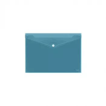 Busta con stampa Forpus, A4, plastica, blu trasparente