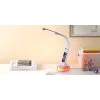 Lampada da scrivania Hawk HW-LAMP05 bianca LED regolabile — lampada da lavoro LED compatta con braccio regolabile