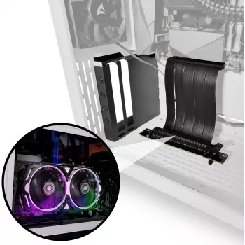Sharkoon Compact VGCK, scheda riser (nero, per case PC MS-Y/Z1000)