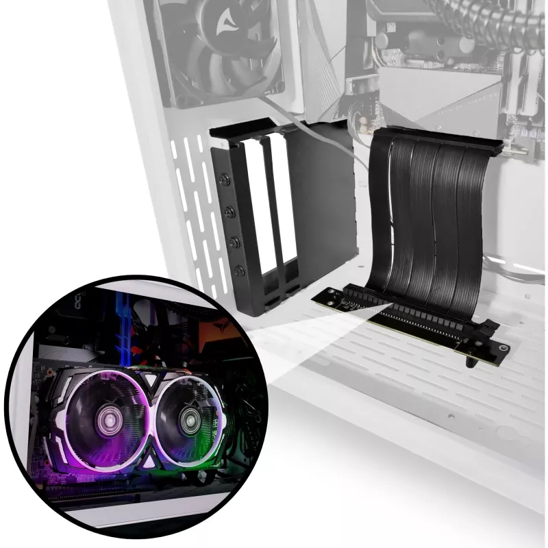 Sharkoon Compact VGCK, scheda riser (nero, per case PC MS-Y/Z1000)