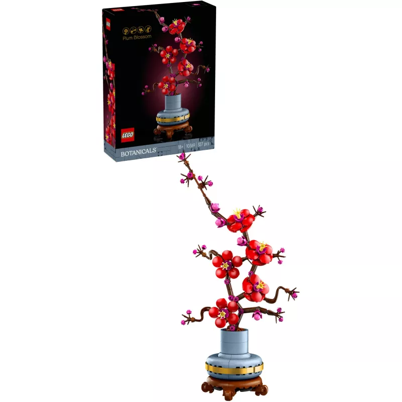 LEGO Icons set decorativo fiori di prugno 10369, multicolore