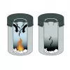 Cestino portarifiuti rotondo in acciaio Durable 3305-01 15L