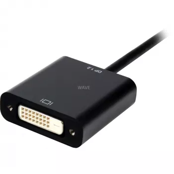 Convertitore DisplayPort 1.2 > DVI24+1, cavo nero, 15 cm