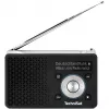TechniSat DigitRadio 1 A 0100/4997 radio digitale, DAB+/FM, RDS, 40 stazioni preimpostate, funzione di allarme ASA, nero/argento