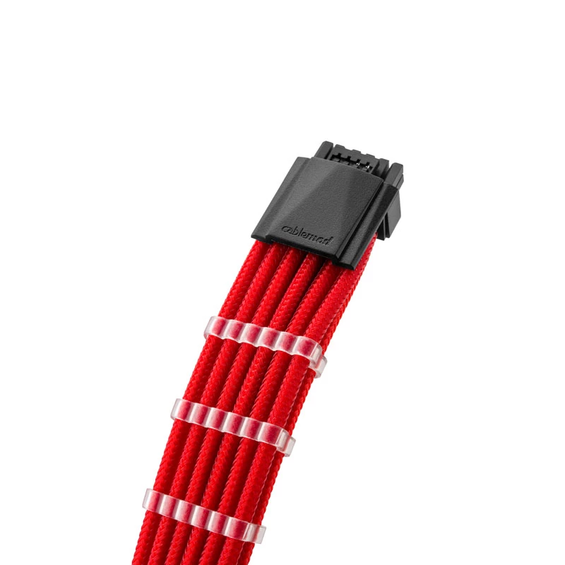 Kit cavi 12VHPWR modulari sleeved CableMod RT-Series Pro ModMesh StealthSense Red – CM-PRTS-16X2KIT-NKR-R